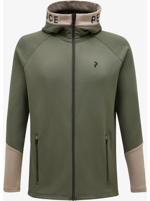Peak Performance Rider Zip Hood Erkek Yeşil Sweatshirt G79437040-30228