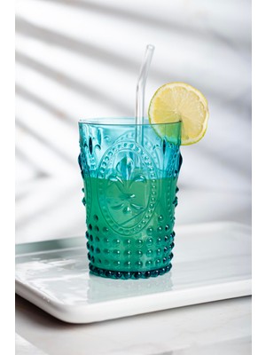 EW's Kitchenware Akrilik Aquamarin Kısa Bardak & Su Meşrubat Kahve Yanı Bardağı 400 ml (Cam Değildir )