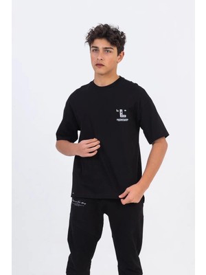 Zekids Erkek Çocuk Pamuklu Oversize Tshirt