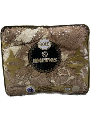 Merinos Gold 4,5 KG Embos Çift Kişilik Battaniye 220x240 Çantalı GD-8