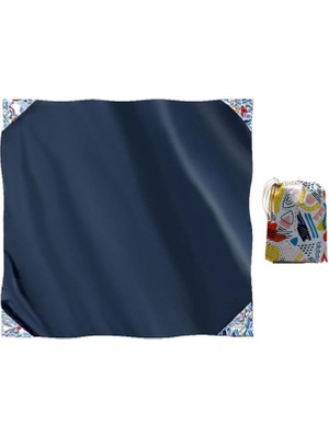 Campesnt Çantalı Ağırlık Cepli Piknik Örtüsü 150X150 cm Su Geçirmez