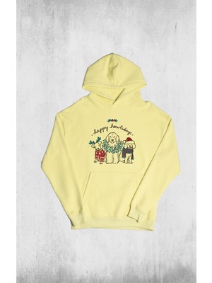 Pull The Hood Unisex Oversize Howliday Kapüşonlu Sweatshirt