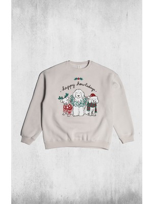 Pull The Hood Unisex Oversize Howliday Sweatshirt