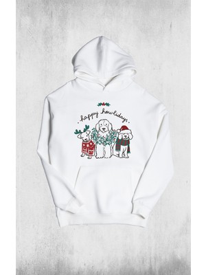 Pull The Hood Unisex Oversize Howliday Kapüşonlu Sweatshirt