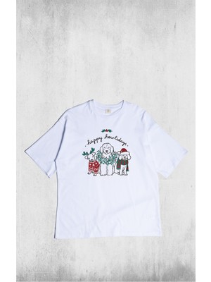 Pull The Hood Unisex Oversize Howliday Tshirt