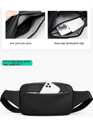 Mushen Kişiselleştirilmiş Gündelik Crossbody Çanta, Erkek Çantası, Moda Trendi Omuz Çantası, Basit ve Hafif Öğrenci Küçük Omuz Çantası (Yurt Dışından)