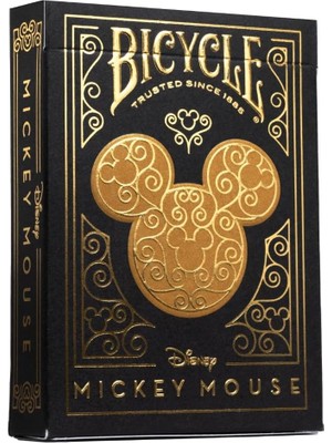 Bicycle Disney Mickey Mouse Black And Gold Premium Oyun Kağıdı 2023 Sınırlı Sayıda İskambil Destesi