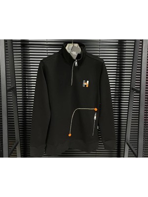 Armani Hermes Yarım Fermuarlı Sweatshirt