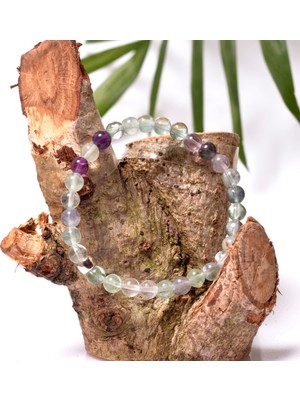 Taş Sandığı Florit Taşı 6 mm Bileklik