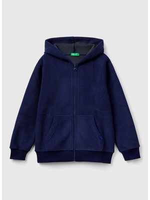 Benetton Erkek Çocuk Lacivert Sweatshırt 3H6RC502L