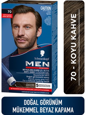 Schwarzkopf Men Perfect Beyazlara Karşı Jel Boya 70 Koyu Kahve