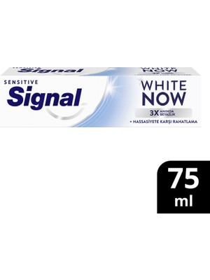 Signal White Now Diş Macunu Sensitive Hassasiyete Karşı Rahatlama 75 ml