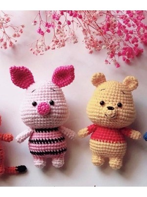 Design By Oykum Winnie The Pooh ve Piglet 2'li Oyuncak  Seti