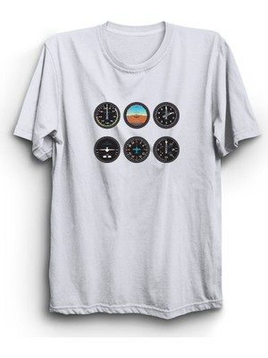 Uçak, Borda, Gösterge Paneli, Pilot, Airplane, Kokpit, Cockpit Tişört