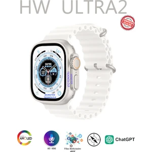 2023 Hw Series Ultra 2 Upgrad Akıllı Saat 2.01 Inç 380MAH Amoled Ekran Hediye Kordonlu