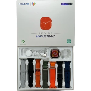 Watch8 Ultra 7 Kordonlu Koruma Kılıfı Hediyeli Amoled Ekran 2.1 Ekran Tüm Telefonlara Uyumlu