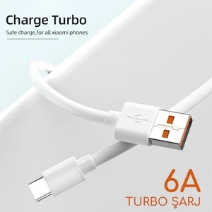 Mobilzone Xiaomi Turbo Hızlı Şarj Kablosu 6A Type-C