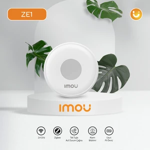 IMOU Kablosuz Panik Butonu-Alarm Bildirimi-Zigbee-İletim gücü: ≤15dBm-200m İletişim Mesafesi-Akıllı Ev Cihazlarıyla Ara Bağlantı (ZE1)