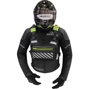 Motosiklet Göğüs Çantası Reflektörlü Yelek Rüzgar Koruma Bol Cepli Pratik Bisiklet Motor Kurye Çanta