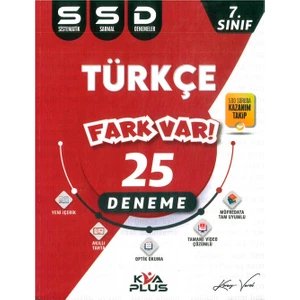 KVA Yayınları 7. Sınıf Türkçe 25 Sistematik Sarmal Deneme