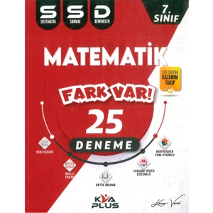 KVA Yayınları 7. Sınıf Matematik 25 Sistematik Sarmal Deneme