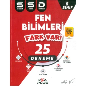 KVA Yayınları 6. Sınıf Fen Bilimleri 25 Sistematik Sarmal Deneme