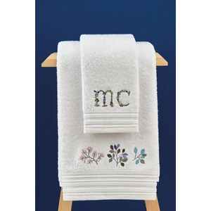 Marie Claire Export Havlu Adele 100% Pamuk 50X90 cm & 70X140 cm 2li Set Beyaz