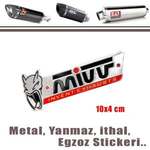 Egzoz Yanmaz Metal Sticker Mivv