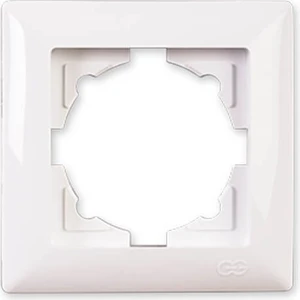 Günsan Elektrik Visage Beyaz Tekli Çerçeve