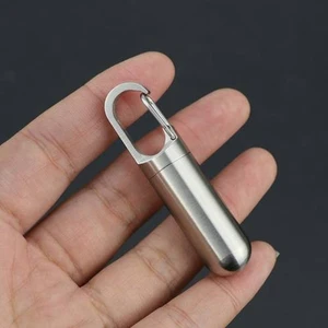 Paslanmaz Çelik Kapalı Su Geçirmez Bölme, Yaratıcı Taşınabilir Küçük Ilaç Kutusu, Asılı Tokalı Entegre Toz Geçirmez Depolama Bölmesi (Yurt Dışından)