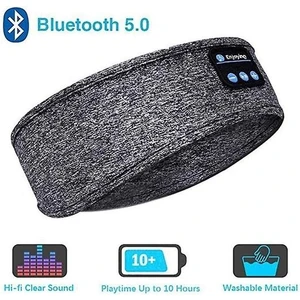 Bluetooth Uyku Kulaklıkları Spor Kafa Bandı Kablosuz Müzik Kulaklık Yan Uyuyan Için Göz Maskesi (Yurt Dışından)