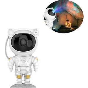 Starry Sky Projector LED Astronaut Night Light Starry Sky Projector With Remote Control Timer Bedroom Home Theater Night Light Atmosphere (Yurt Dışından)