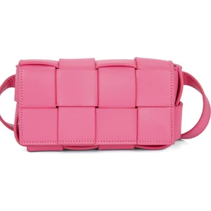 Dokuma Yastık Küçük Kare Çanta, Bayanlar Pu Bel Çantası, Moda Omuz Çantası Çapraz Bag (Yurt Dışından)