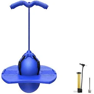 Çocuklar Güvenli Sıçrama Pogo Sopa Güvenli Eğlenceli Oyna Çocuk Pogo Stick Jumper Oyuncak (Mavi) (Yurt Dışından)