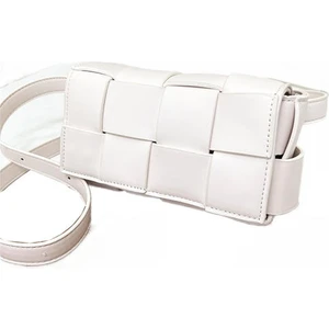 Dokuma Yastık Küçük Kare Çanta, Bayanlar Pu Bel Çantası, Moda Omuz Çantası Çapraz Bag (Yurt Dışından)