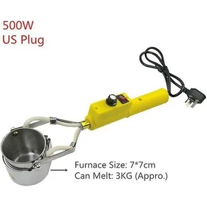 300W 400W 500W Elektrikli Ayarlanabilir Eritme Fırını Plakası Döküm Kafaları Kurşun Kalay Indiyum Eriyik Lehimleme Aracı Metal Lehim Fırınları (500W Us Plug) (Yurt Dışından)