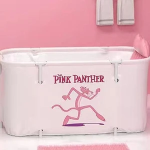 Dikdörtgen Katlanır Yetişkin Banyo Küvet - Pembe (Yurt Dışından)