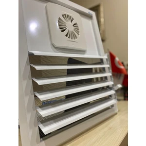 30X30 Alüminyum Motorlu Menfez Beyaz