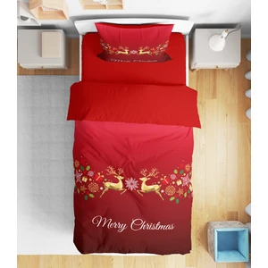 Erays Home Erayshome Yılbaşı Christmas 3D Dijital Baskılı Tek Kişilik Nevresim Takımı