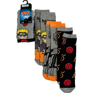 Lisanslı Giyimod Naruto Giyimod Erkek Çocuk Çorap Üçlü Set NRT11