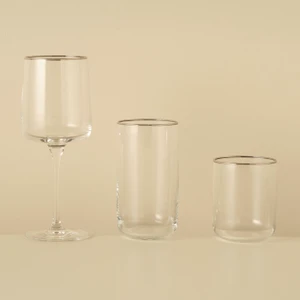 Bella Maison Premium Bardak-Kadeh Set 18'li Silver