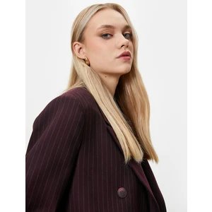 Oversize Blazer Ceket Cepli Düğmeli