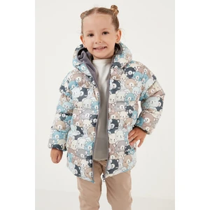 Ekstra Dolgulu İçi Yumuşak Polarlı Kapüşonlu Şişme Mont Unisex Çocuk MONT 5763008