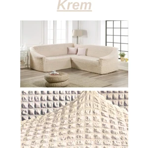 Bürümcük Eteksiz L Köşe Koltuk Örtüsü. 7 Kişilik Esnek, Köşe Koltuk Kılıfı. Toplam Uzunluk 550CM