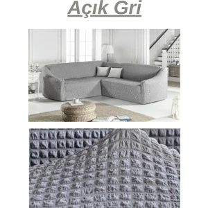 Bürümcük Eteksiz L Köşe Koltuk Örtüsü. 7 Kişilik Esnek, Köşe Koltuk Kılıfı. Toplam Uzunluk 550CM