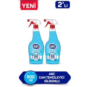 Abc Cam Temizleyici Silikonlu 500 ml x 2