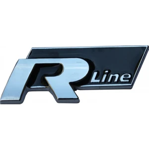 Mega Oto Market R-Line Demir Krom Arma Logo Sticker