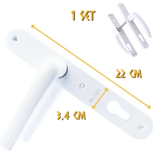 Kupa Hırdavat Pvc Pimapen Kapı Kolu - Yale - 1 Takım