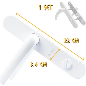 Kupa Hırdavat Pvc Pimapen Kapı Kolu - Wc - 1 Takım