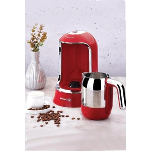 Kahvekolik Kırmızı Otomatik Kahve Makinesi